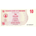P39 Zimbabwe - 10 Dollars Year 2006/2007 (Bearer Cheque)